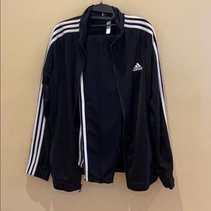 Black adidas track suit